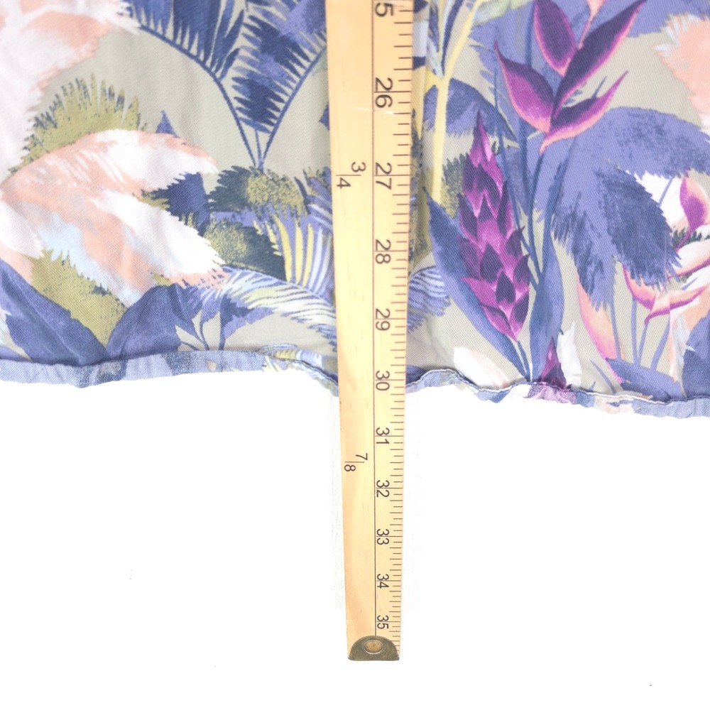Tommy Bahama Mens XXL Tropical Floral Palm Print Tencel Cotton Shirt Blue Purple - Picture 7 of 9
